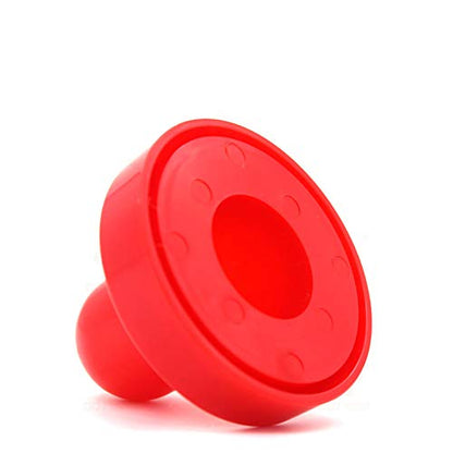 2 Pcs Red Air Hockey Pushers and Air Hockey Pucks Great Goal Handles Paddles Replacement Accessories for Game Tables