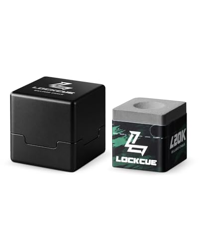 Professional Slate Gray Billiard Chalk with Aluminum Case Holder - High Density Pool/Snooker Accessories