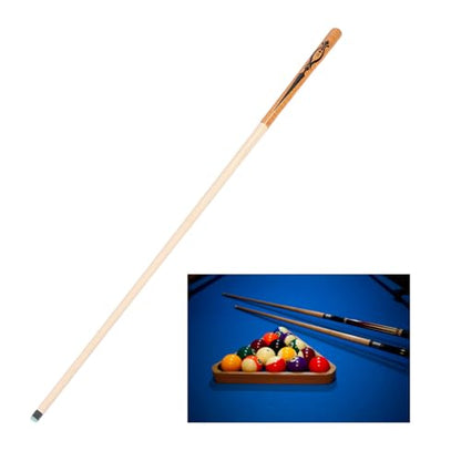 Short Pool Cue Stick 41.34in, 14mm Tip, 1/2 Maple Billiard Cue Stick - High Hitting Accuracy, Professional Taper Design, Compact for Tight Spaces