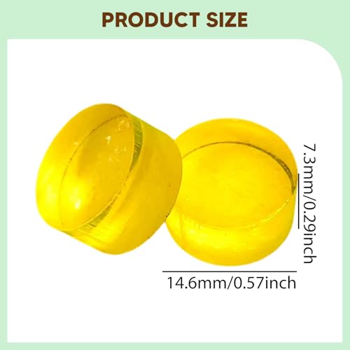 10 Pieces Break Jump Clear Cue Tip Billiard Pool Cue Tip Hard Professional Replacement for Player Billiard Beginners Snooker - color: yellow