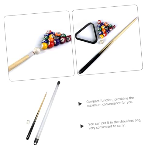 Pool Cue Stick Wooden Billiard Cue for Boys Lightweight Easy to Use for Learning Entertainment for Young Pool Players