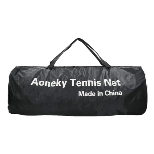 Aoneky Professional 42 FT Tennis Net Replacement, Heavy Duty #30 Twisted Polyethylene Net with Vinyl Coated Steel Cable for Outdoor Court, Backyard, Practice, Tournament Use
