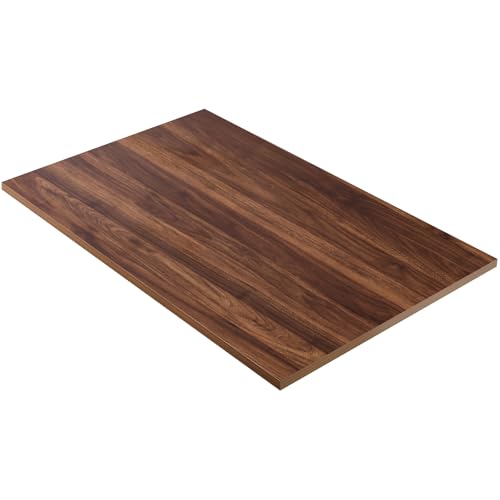 Kaboon Universal Tabletop 36"x20", Solid One-Piece Melamine Table Top, Double L-Desk Floating Desk DIY, Home and Office,Dark Walnut - color: Dark Walnut, size: 36x20
