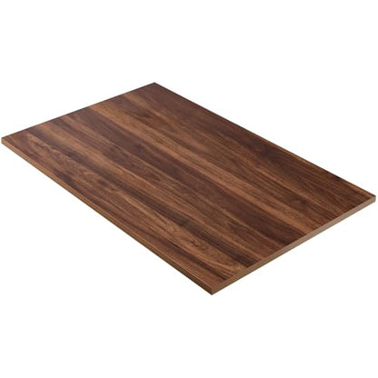 Kaboon Universal Tabletop 47.25"x30", Solid One-Piece Melamine Table Top, Double Desk L-Desk DIY, Home and Office,Dark Walnut - color: Dark Walnut, size: 48x30