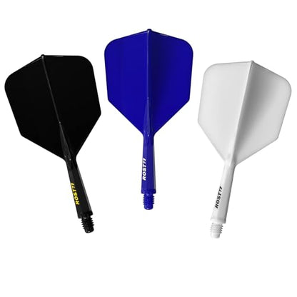 CUESOUL ROST 77 Integrated Dart Shaft and Flight Big Wing Shape,Set of 3 - color: Mixed Color, size: S-23mm