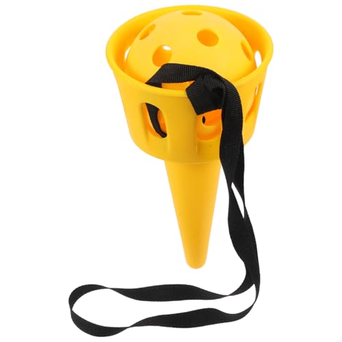Totority Cup and Ball Game - Kids Catch Ball Toy Yellow Catcher Set for Outdoor & Indoor Fun, Durable & Easy Grip, Perfect for Hand-Eye Coordination Development, Family Playtime & Birthday Gift