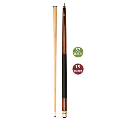 ASKA Short Kids Cue LCS, Canadian Hard Rock Maple Billiard Pool Cue Stick - color: 52-inches, Brown (LCS)