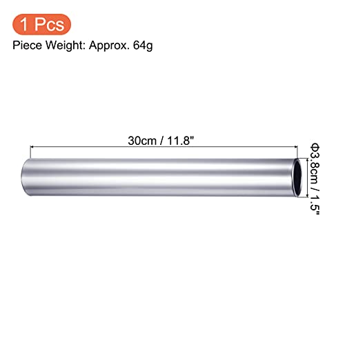 PATIKIL Relay Track Baton, Aluminum Alloy Tube Field Running Race Stick for Outdoor Athletics Sport Game Tool - color: Silver
