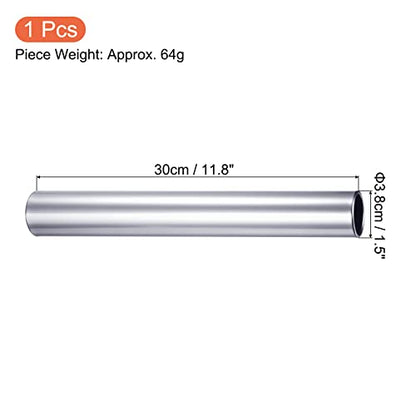PATIKIL Relay Track Baton, Aluminum Alloy Tube Field Running Race Stick for Outdoor Athletics Sport Game Tool - color: Silver