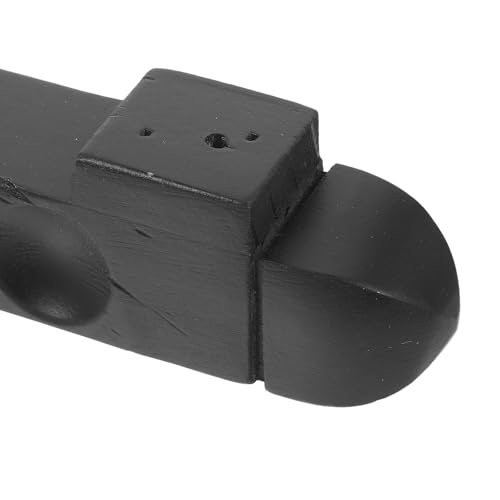 Alipis Wall-Mounted Pool Cue Rack 4-Hole Wooden Billiard Cue Holder Set of 2 Black Multi-Cue Storage for Pool Table Accessories