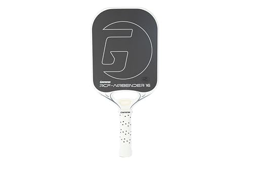 GAMMA RCF Airbender Pickleball Paddle, Raw Carbon Fiber, Customizable Handle Weight System & Aerodynamic Open Throat w/Shock Absorbing Gel Insert, 22mm & 16mm - style: 16 MM - Deluxe Box Set