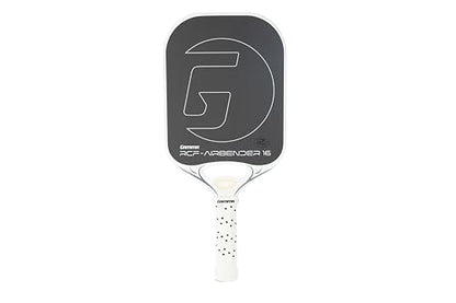 GAMMA RCF Airbender Pickleball Paddle, Raw Carbon Fiber, Customizable Handle Weight System & Aerodynamic Open Throat w/Shock Absorbing Gel Insert, 22mm & 16mm - style: 16 MM - Deluxe Box Set