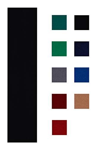 Accuplay 19 oz Pre Cut Pool Table Felt - Billiard Cloth Choose for 7', 8' or 9' Table, English Green, Spruce, Blue, Tan, Black, Navy, Red, Gray or Burgundy - color: Black, size: For 9 Foot Table