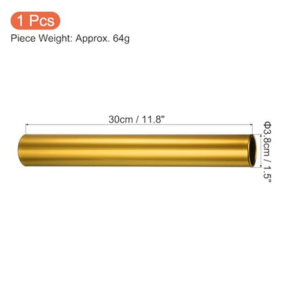PATIKIL Relay Track Baton, Aluminum Alloy Tube Field Running Race Stick for Outdoor Athletics Sport Game Tool - color: Gold