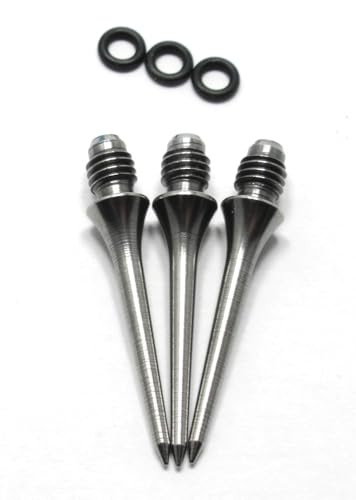 US Darts Carbo Soft Tip Conversion Points - 1 Set (3 Points) - 2BA - Precision Engineered Nose Reduces Deflections + Orings