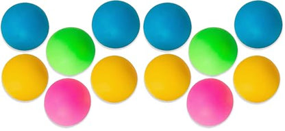 Vibrant Neon Pong Balls - 1.5" (Pack of 6) - Premium Quality & Durable Material | Ideal for Party Games & Sports - size: 1 1/2" (Pack of 2)