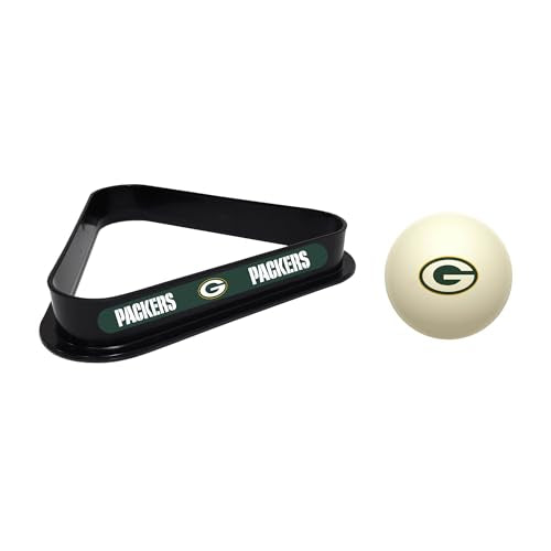 Imperial NFL Cue Ball & Rack Set - color: Green Bay Packers, White