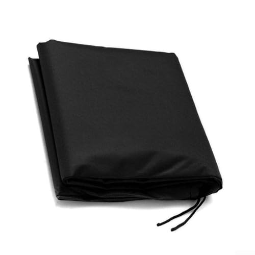 Outdoor Table Tennis Table 420D Polyester Waterproof UV with Buckles and Straps Foldable Pong Tables 165 x 70 x 185 cm Black Indoor and