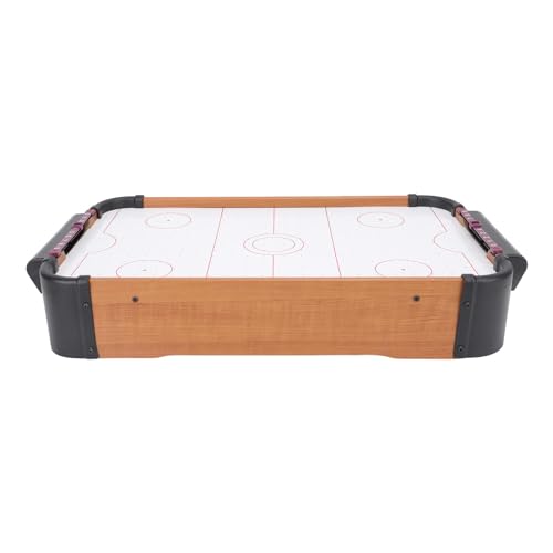 Table Top Air Hockey Game, Battery Operated with Electric Fans, Portable Mini Air Hockey Table for Kids Adults, Family Friends Indoor Outdoor Games