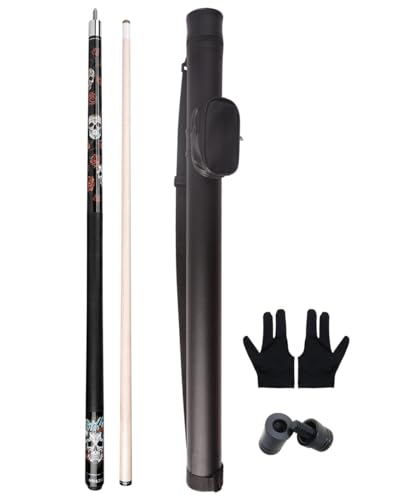 Pool Cue Stick - 58" Canadian Maple 13mm Tip Billiard Pool Stick - size: 20oz