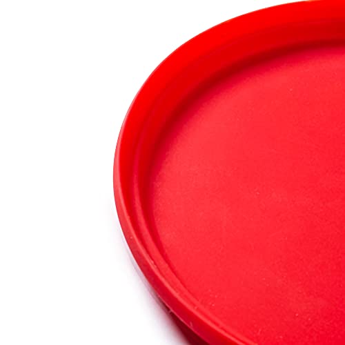 Bigjigs Toys Frisbee Flying Disc (Cherry Red) - Silicone Frisbee for Kids, Quality Flying Saucers, Beach Toys & Garden Toys, Holiday Toys for Toddlers - color: Cherry Red