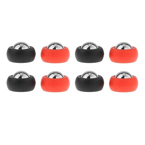 DYNWAVE 8X Shuffleboard Pucks Set Tabletop Game Pucks Curling Accessories Equipment Mini Shuffleboard Rollers Set Shuffleboard Table Pucks for Games