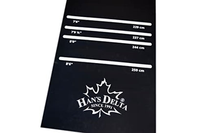HAN'S DELTA Professional Heavy Duty Darts Mat, Soft & Steel Tip Darts Throw Line