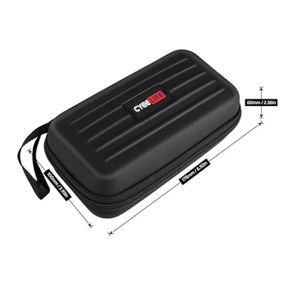 CyeeLife Dart Case - Carrying Case for Steel or Soft Tip Darts, Holds 3 Darts and Extra Accessories, Built-In Storage Tubes and Pockets for Flights, Tips, Shafts