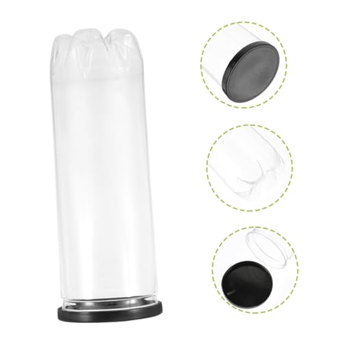 Toyvian Portable Tennis Balls Storage Bottle Clear Organizer for Tennis Badminton Table Tennis Lightweight and Durable Sports Supply Container