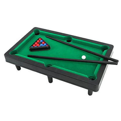 Mini Pool Table, 12 Inch Compact Size with Game Balls Sticks, Tabletop Billiards Game Set for Kids and Family Room