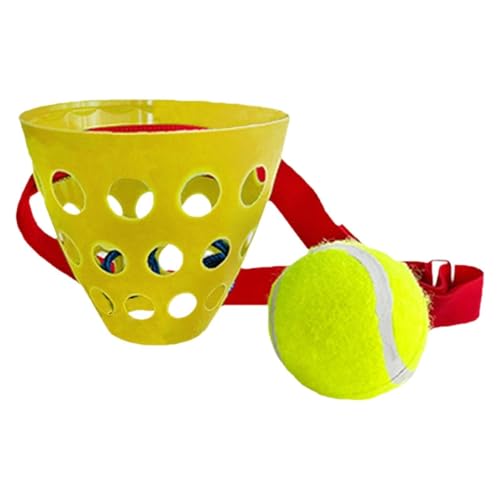 Swing Ball Game - Catch Cup | Funny Family Party Game | Swing Bucket Ball Catching Toy For Wedding Birthday Christmas Graduation Beach Yard Outdoor Indoor Fun Activity - color: Yellow