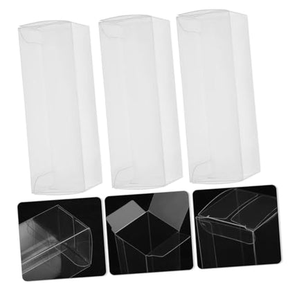 4pcs Clear Pet Golf Display Case Transparent Foldable Packaging Box for Home Office Showcase Your Collection Versatile Storage Options