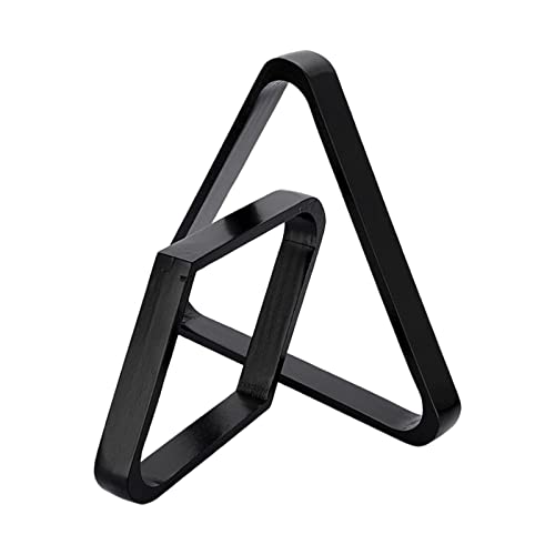 kowaku 2 Pieces Triangle Rack Wooden Billiard Ball Stand Pool Rhombus Positioning Sports Supplies Accessories Suitable for Home Game Room Club - color: Black