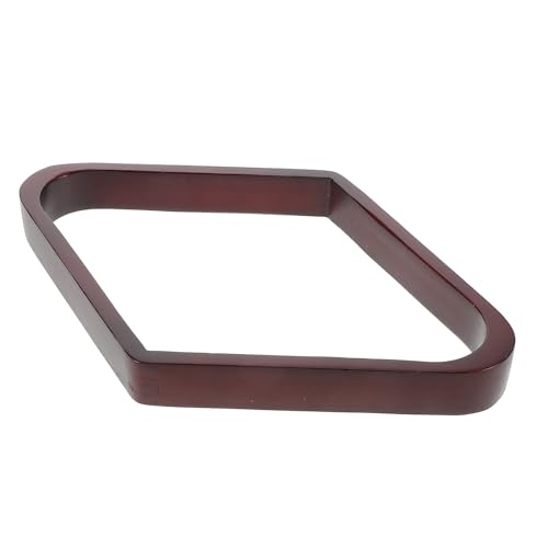 Wooden Triangle Pool Ball Rack for Pool Table and Balls Rhombus-Shaped Design Elegant Wood Material Versatile Nineball Setup for Home Entertainment and Clubs