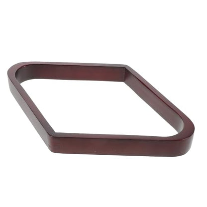 Wooden Triangle Pool Ball Rack for Pool Table and Balls Rhombus-Shaped Design Elegant Wood Material Versatile Nineball Setup for Home Entertainment and Clubs