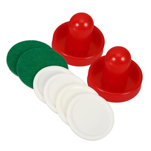 VANZACK 1set Ice Hockey Pucks Slider Pusher Table Hockey Accessories for Game Rooms Replacement Parts for Competitive Play Includes and Pucks