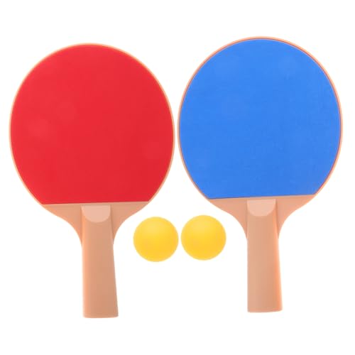 Mikikit Elastic Pong Racket Table Tennis Bat Kit Pong Paddle Set Plastic Elastic Outdoor Play