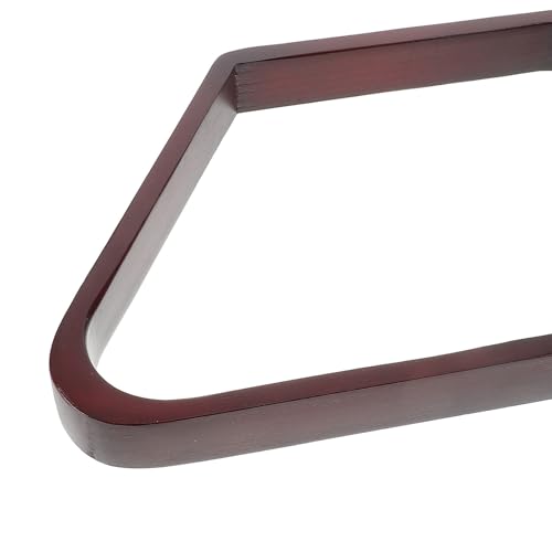 Wooden Triangle Pool Ball Rack for Pool Table and Balls Rhombus-Shaped Design Elegant Wood Material Versatile Nineball Setup for Home Entertainment and Clubs