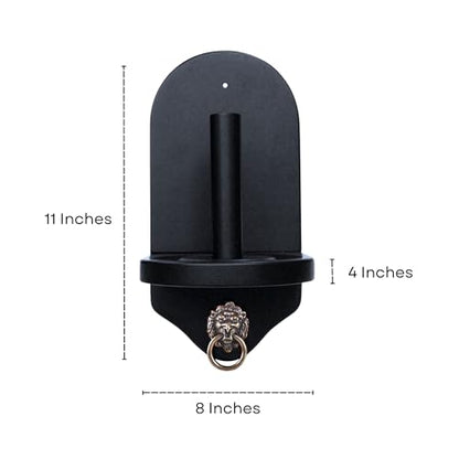 Beer City Billiards Wall Mount Cone Chalk Holder (Matte Black) – Modern Design with Mounting Hardware – Fits Silver Cup or Master Tweeten Cone Talc