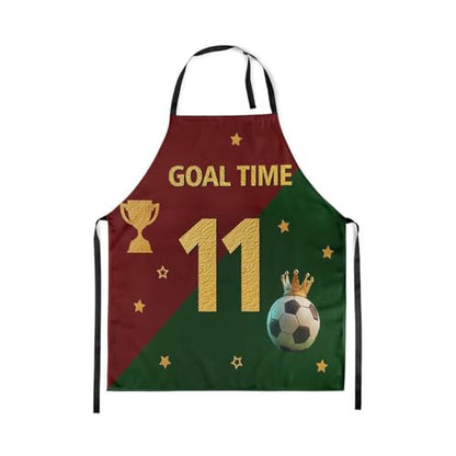 Manfei Baseball Kids Kitchen Apron - color: Golden