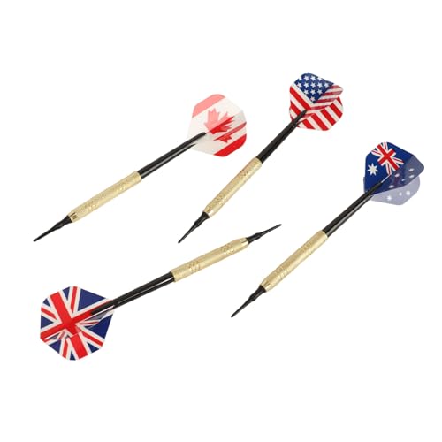 Soft Tip Darts Set with 50 Tips 12 Flights Shafts Barrels Easy to Replace Darts Plastic Tip for Electronic Board