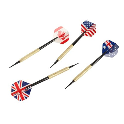 Soft Tip Darts Set with 50 Dart Tips Easy to Replace Darts Plastic Tip for Electronic Dart Board