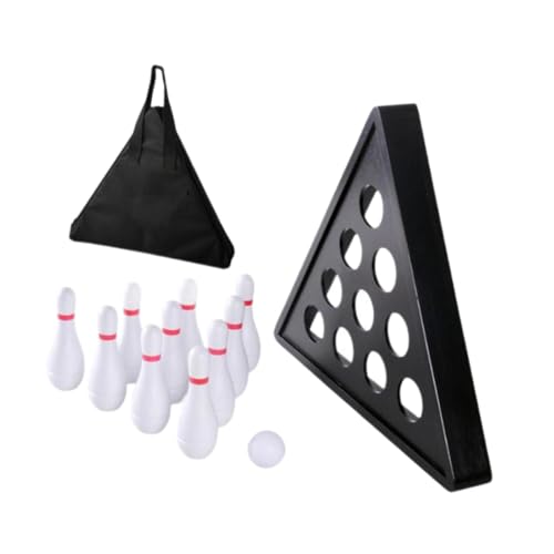 Tabletop Shuffleboard Bowling Pins Set Indoor Outdoor Shuffleboard Game for