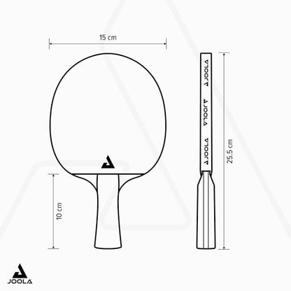 JOOLA Carbon Pro Professional Ping Pong Paddle - Racket with Carbonwood Technology & Red/Black JOOLA 4 You Rubber - Table Tennis Racket Designed for Speed