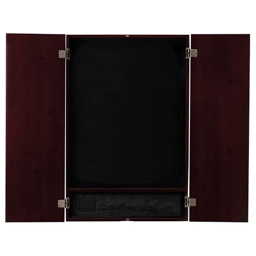 Viper Metropolitan Solid Wood Cabinet & Electronic Dartboard Play-Ready Bundle - color: Mahogany, style: Deluxe Set