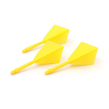 CUESOUL ROST Integrated Dart Shaft and Flights Medium,Diamond Shape,Set of 3 - color: Yellow