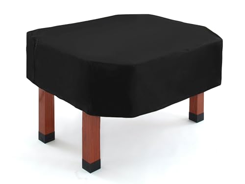Covermates Foosball Table Cover – Water-Resistant All-Weather Protection, Heavy-Duty Vinyl with Soft Lining, Adjustable Buckle Straps, Indoor Outdoor Game Table Cover, 56W x 52D x 15H, Black - color: Classic Black Vinyl