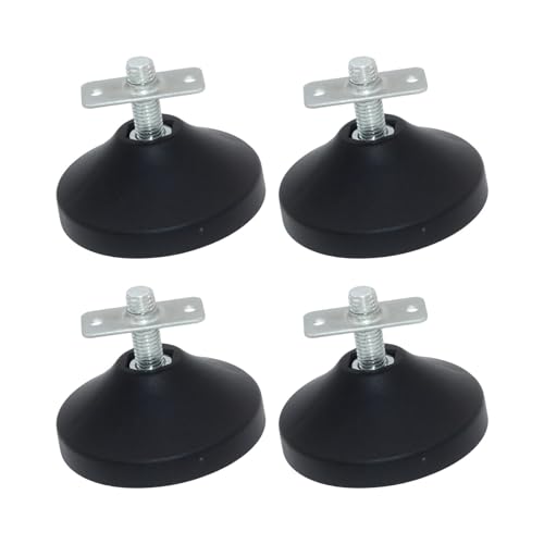 Foosball Table Adjustable Feet - 4 Pc Set for Pool, Ping Pong & Soccer Tables - 88mmx68mm (3.5x2.7 in) Leveling Legs