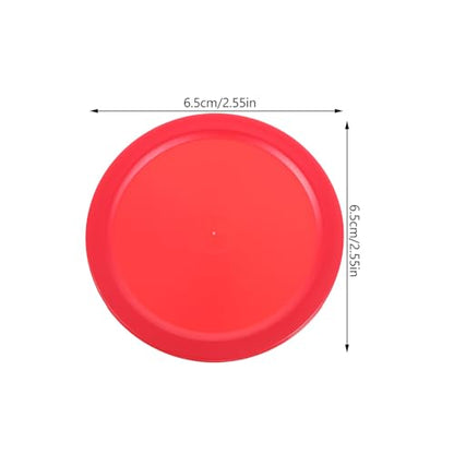 5Pcs 5PCS Air Hockey Pucks Plastic Replacement Indoor Table Hockey Accessories for Recreational and Entertainment Rooms Red Color