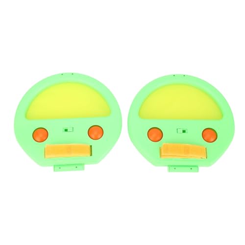Toss and Catch Ball Set, Hand Exercise Ball Throwing Set, Double Player Outdoor Game with Soft Balls, Ideal for Beach Picnic Party (Green) - color: Green